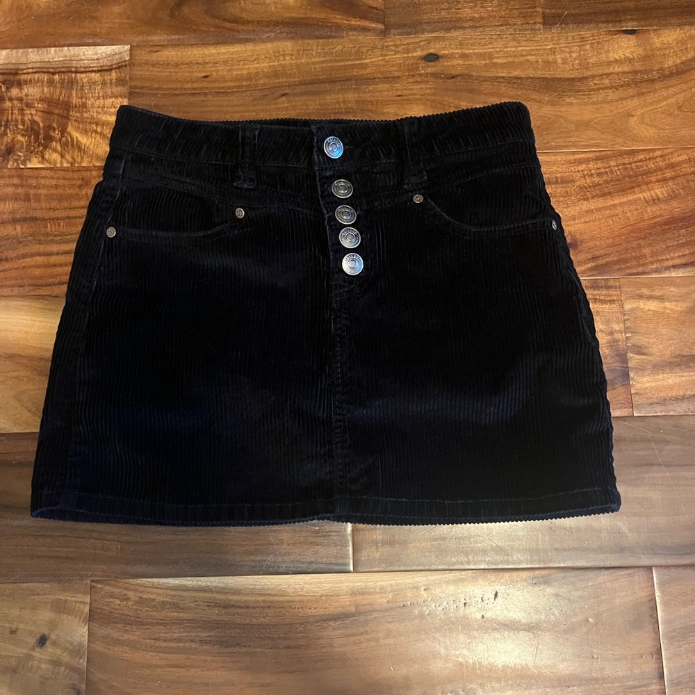 shyanne corduroy black skirt size xs black